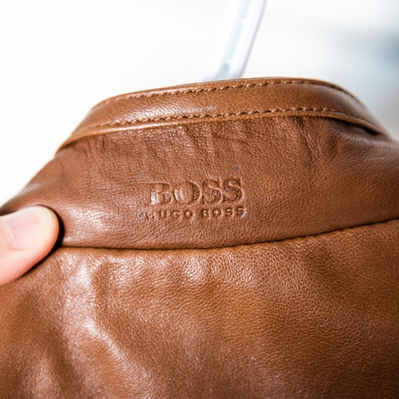 Hugo Boss Leather Jacket - Brown - 42R (L) - Picture 6 of 16